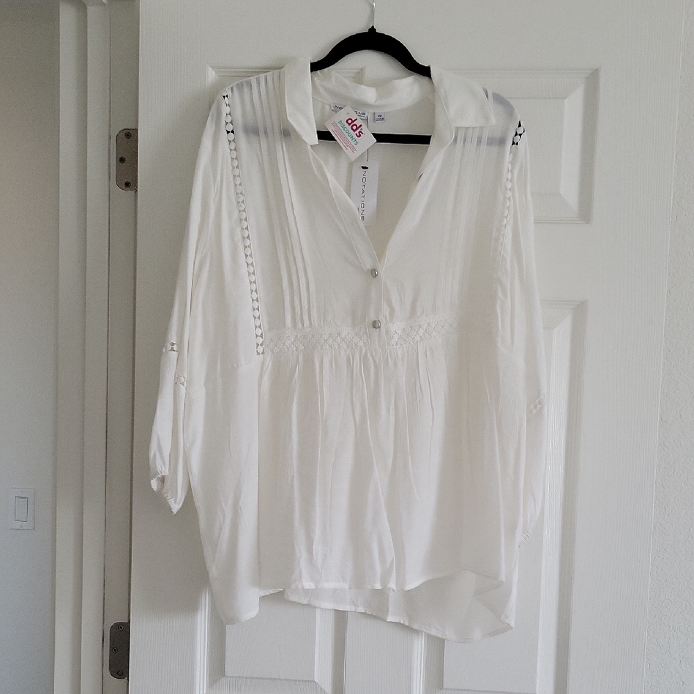 Notations White Women's Blouse